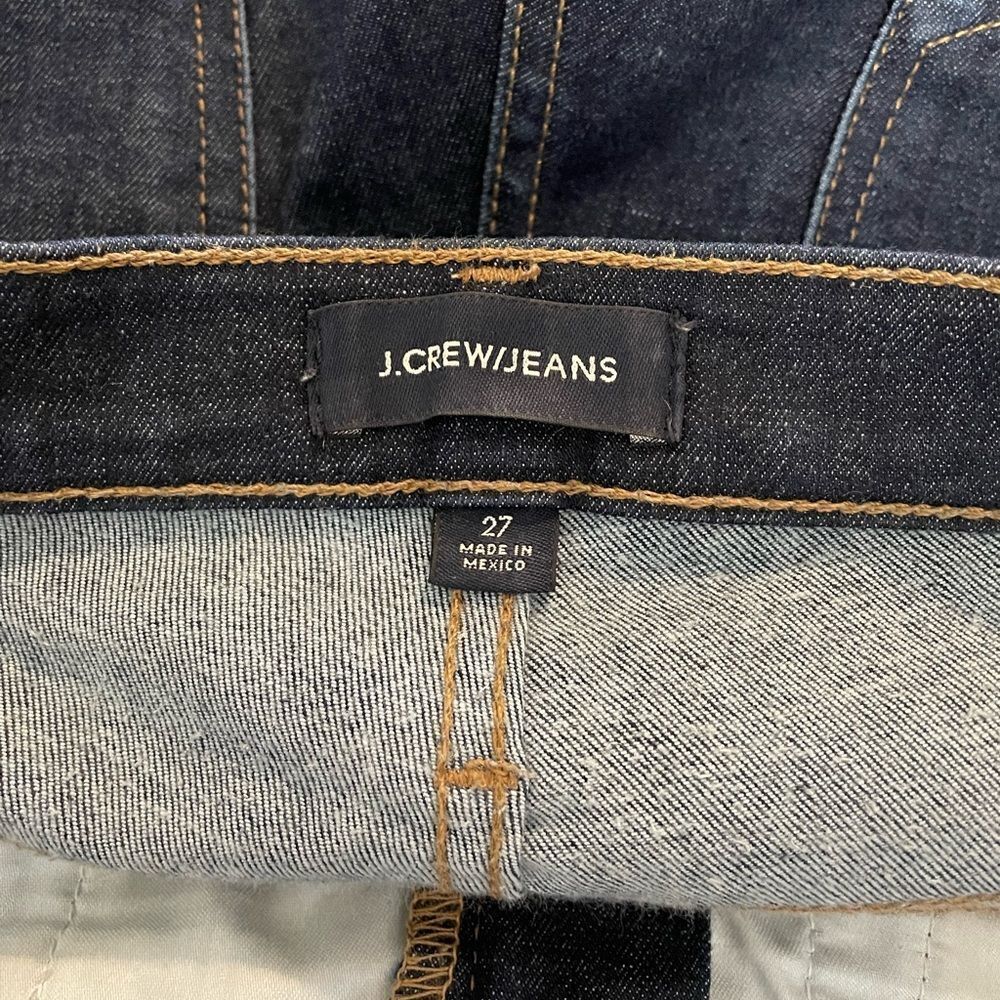 J. Crew Dark Wash 9” High-Rise Toothpick Skinny Jeans - Picture 5 of 6